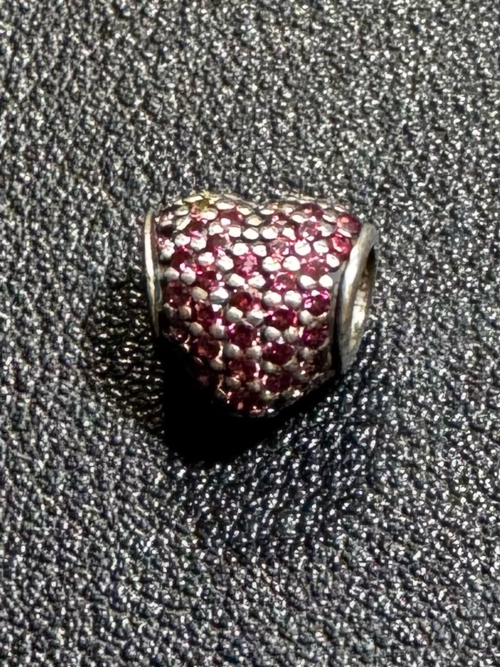 Pandora Retired Sterling Silver Pave Heart